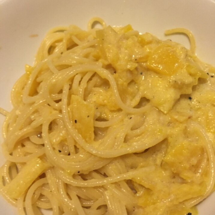 トランペットカボチャのスパゲティ レシピ 作り方 By みっふぃ1133 楽天レシピ トランペットカボチャのスパゲティ レシピ 作り方 By みっふぃ1133 楽天レシピ